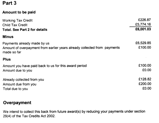 Overpayments and underpayments How do tax credits work